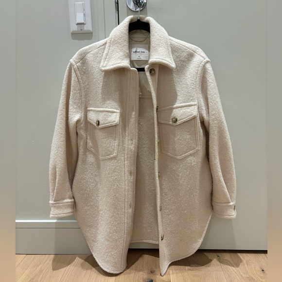 Aritzia Wilfrid Ganna shirt Jacket in Heather Bone size XS - Picture 2 of 4